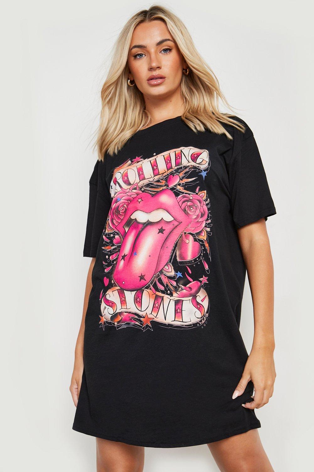 Rolling Stones License Print T-shirt Dress
