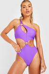 boohoo O Ring Cut Out Swimsuit thumbnail 1