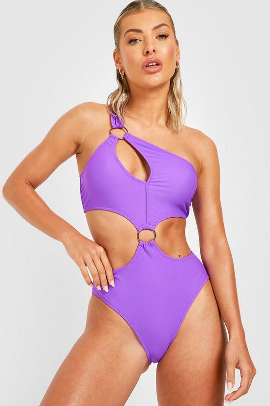 boohoo O Ring Cut Out Swimsuit 1