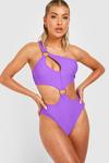 boohoo O Ring Cut Out Swimsuit thumbnail 3