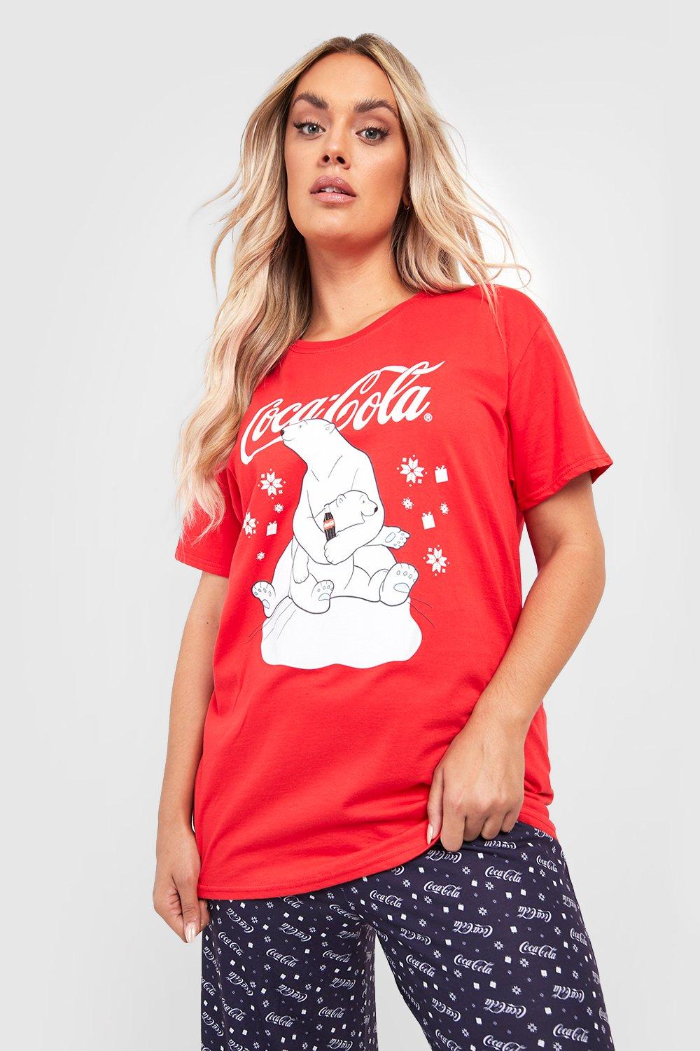 Plus Christmas Coca-Cola Trouser Pyjamas