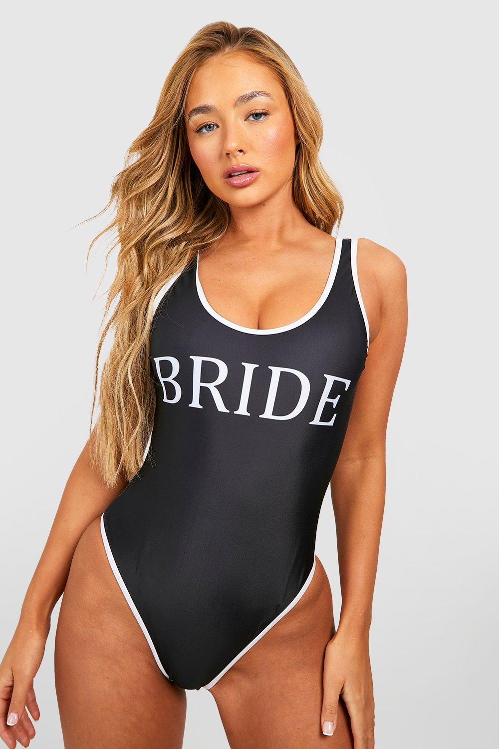 Bride Contrast Binding Swimsuit