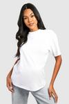 boohoo Maternity Basic Oversized T-shirt 2 Pack thumbnail 4