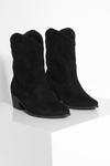 boohoo Wide Fit Stitch Detail Ankle Western Cowboy Boots thumbnail 3
