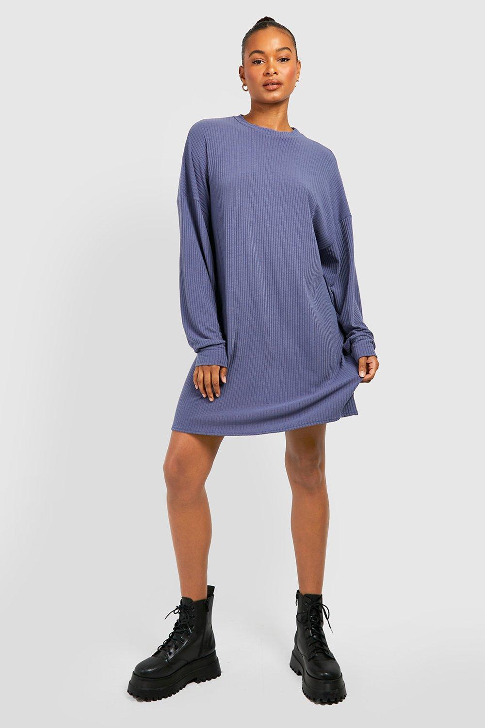 Tall Soft Rib Longsleeve T-shirt Dress
