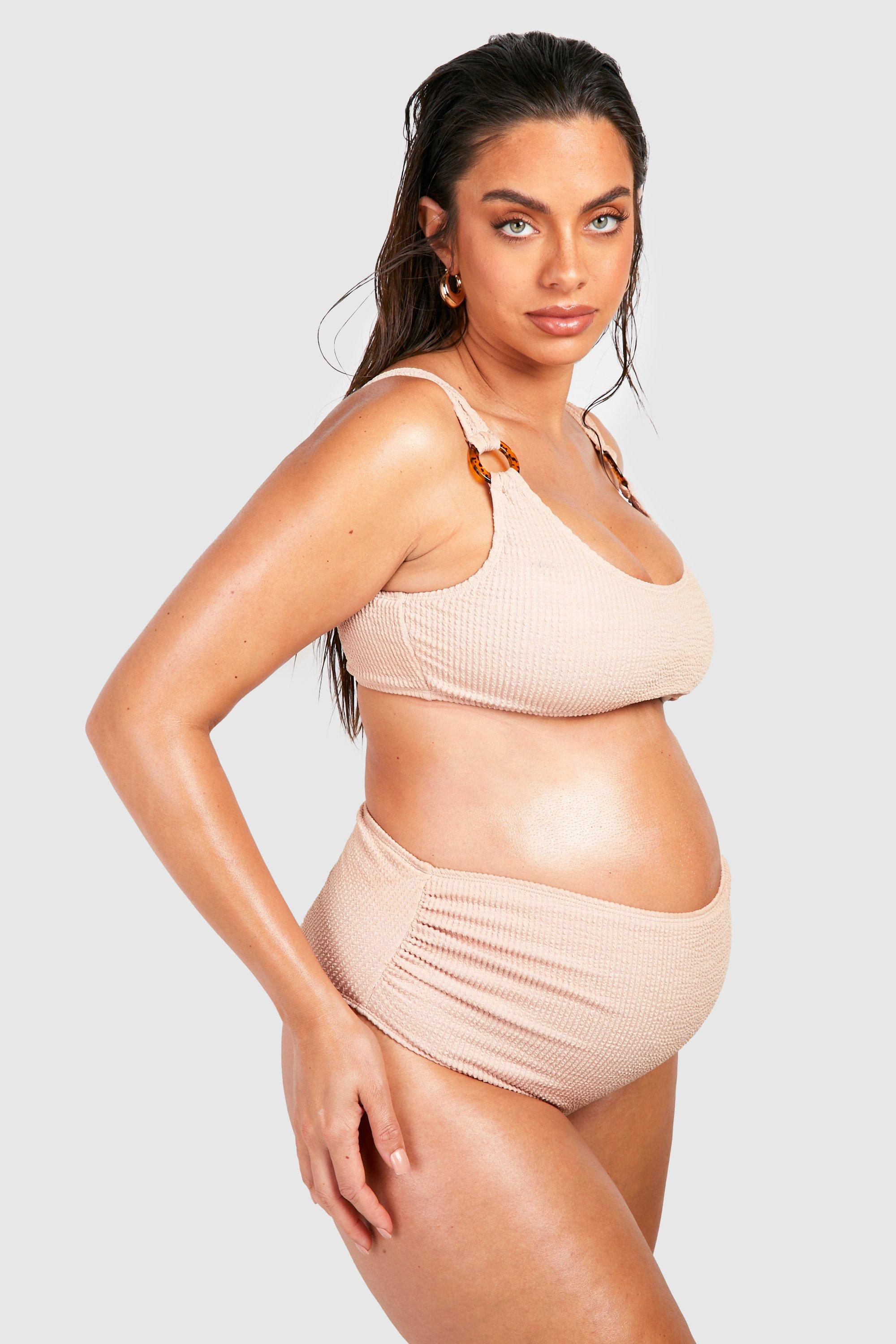 Maternity Crinkle Ring Bikini