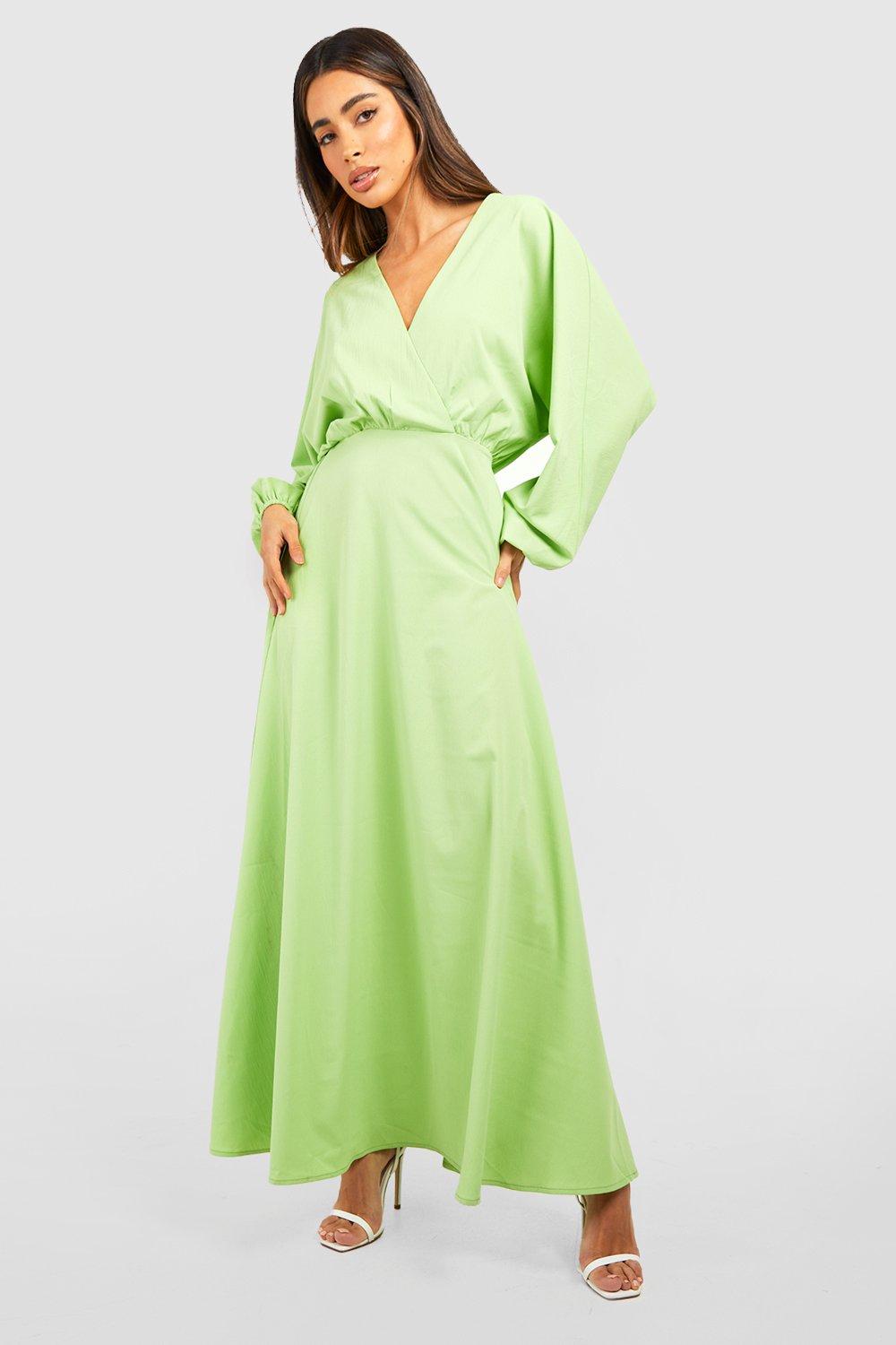 Kimono Sleeve Wrap Maxi Dress