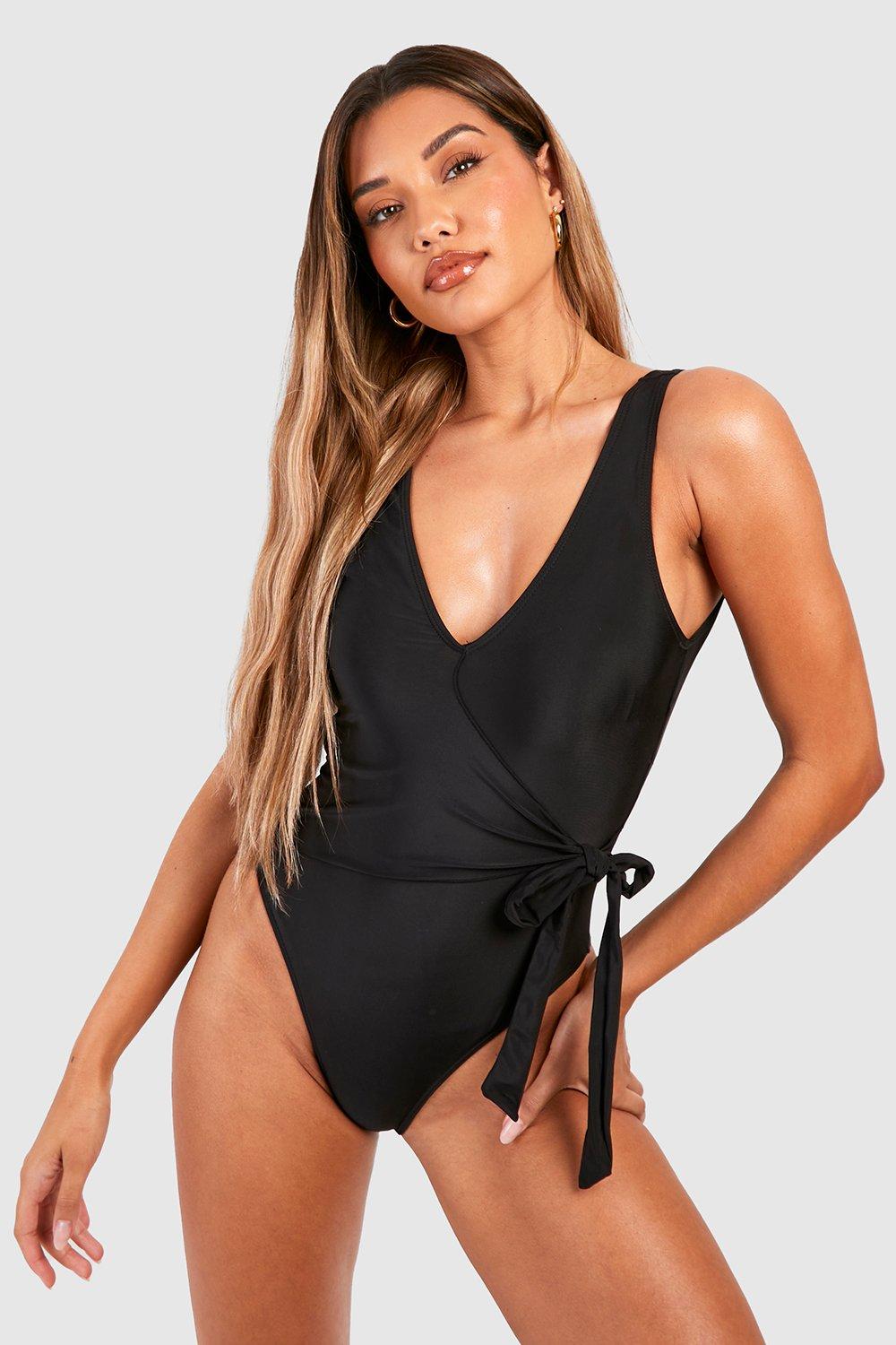 Fuller Bust Tummy Control Wrap Swimsuit