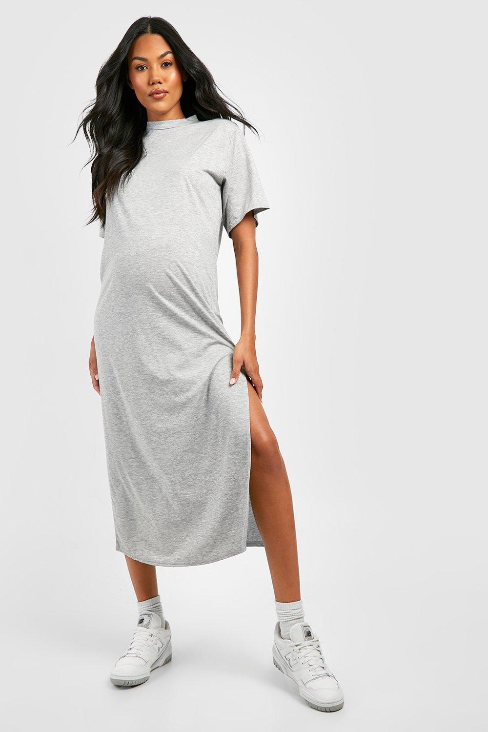 Maternity T-shirt Midaxi Dress