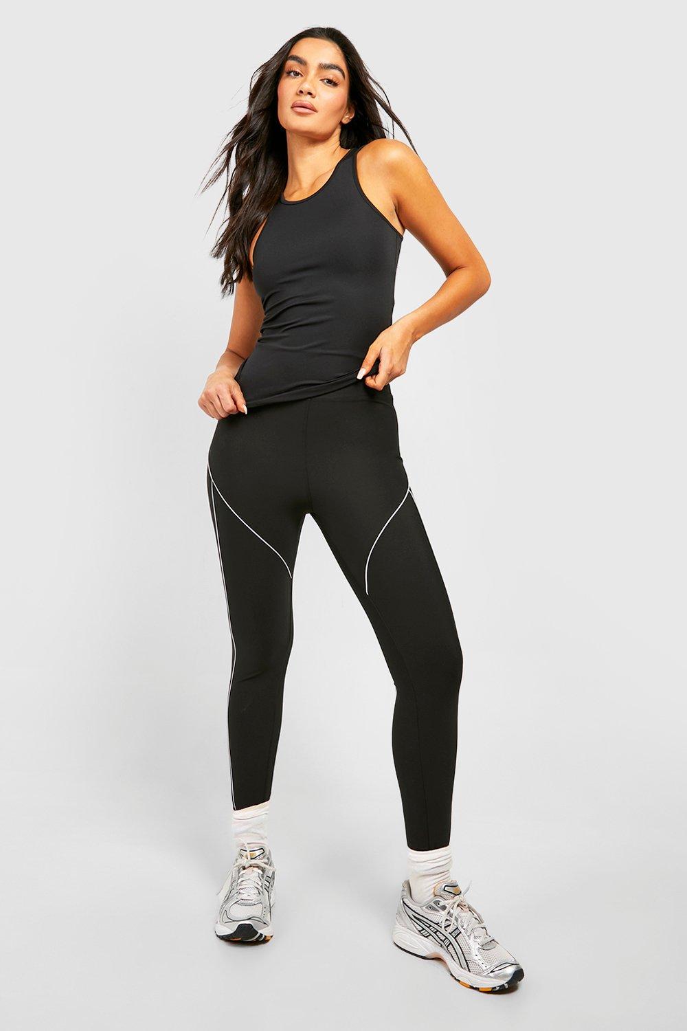 Leggings | Piping Detail Gym Leggings | boohoo