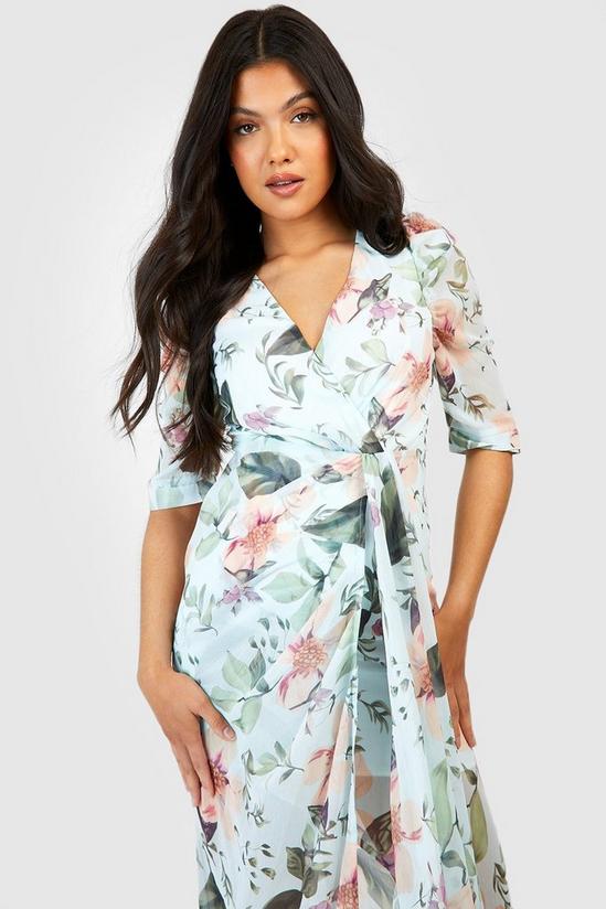 Dresses | Maternity Occasion Floral Puff Sleeve Maxi Dress | boohoo