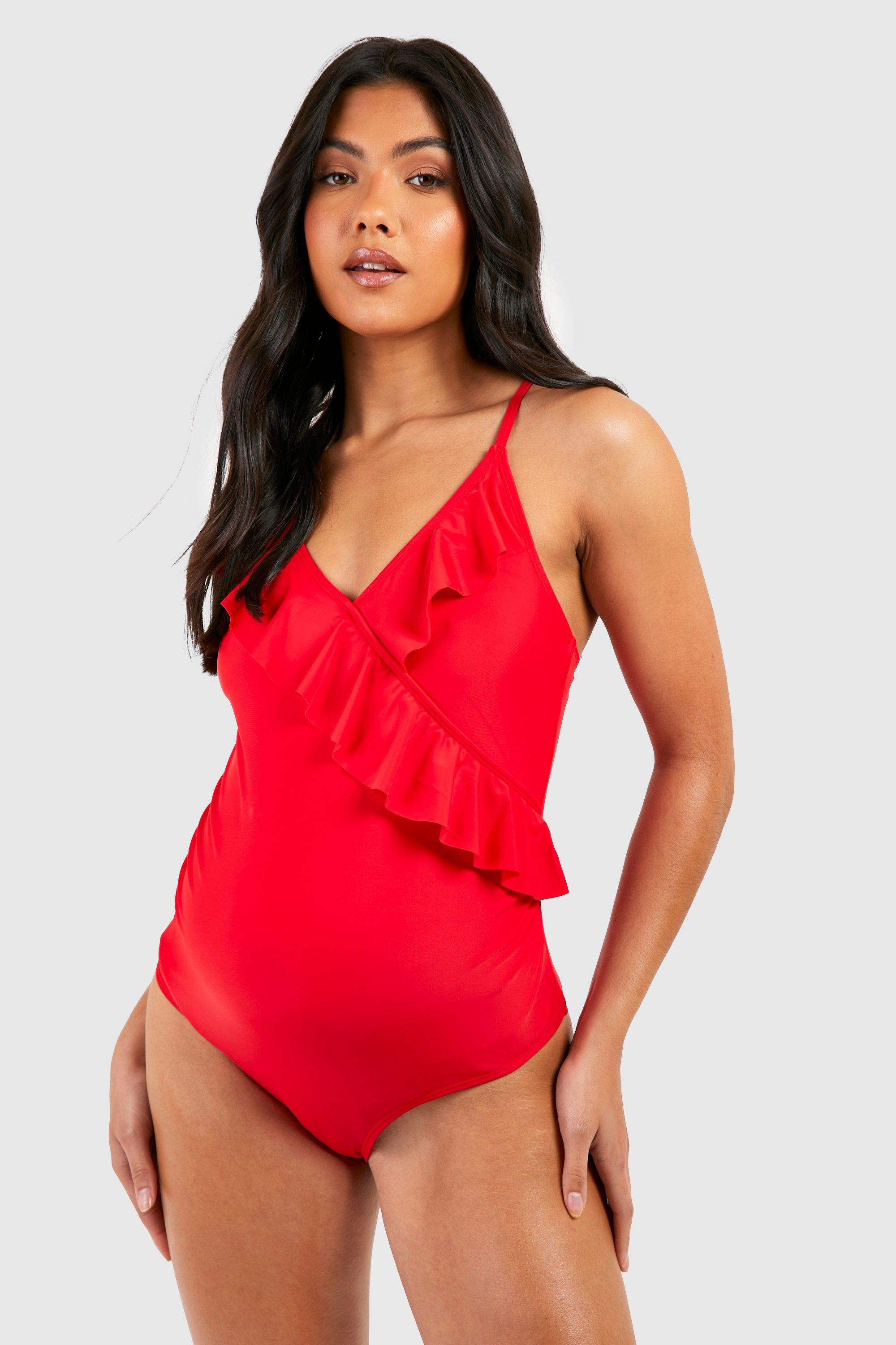 Maternity Frill Detail Strappy Swimsuit