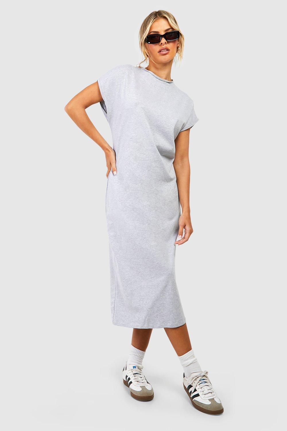 Cotton T-shirt Midaxi Dress