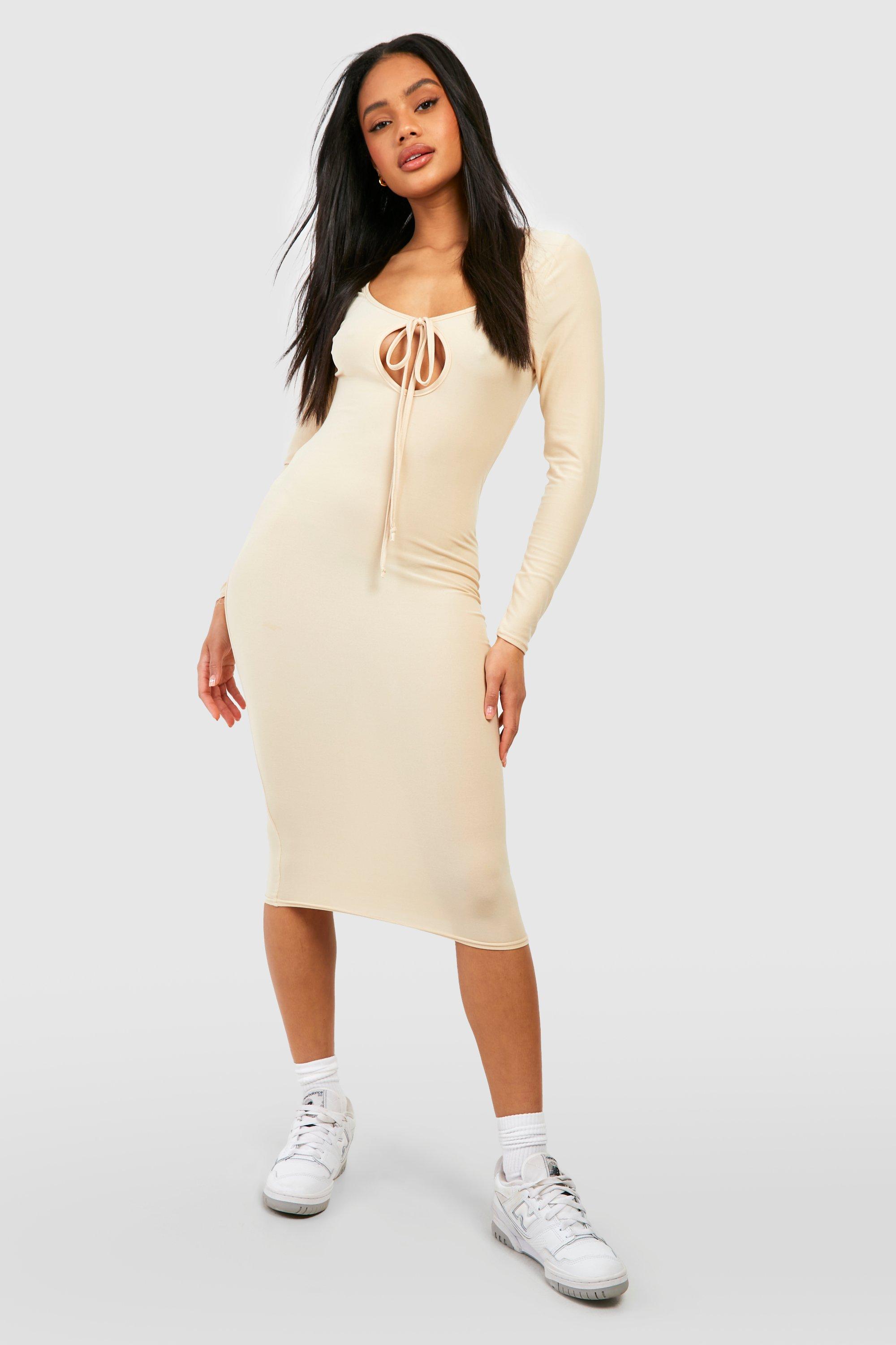 Soft Touch Cut Out Midi Dress