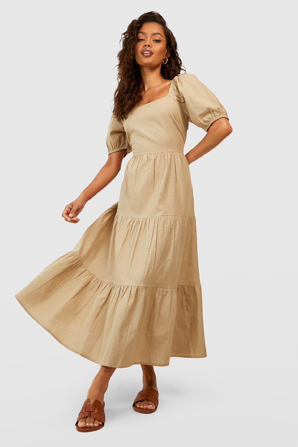 Cotton Poplin Midaxi Dress