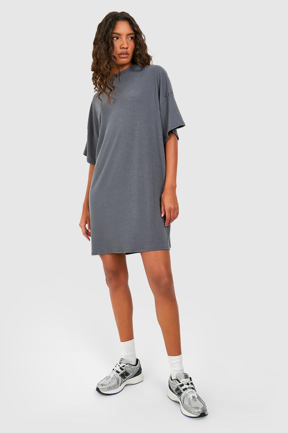 Tall Soft Rib Shortsleeve T-shirt Dress