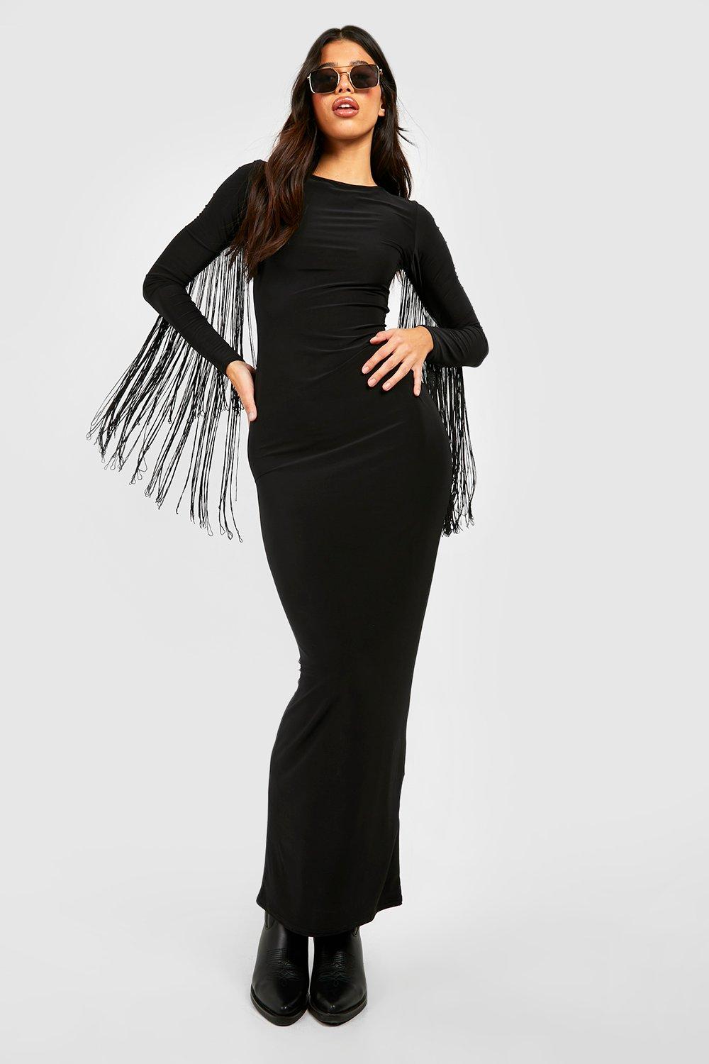 Dresses | Tall Fringed Midaxi Dress | boohoo