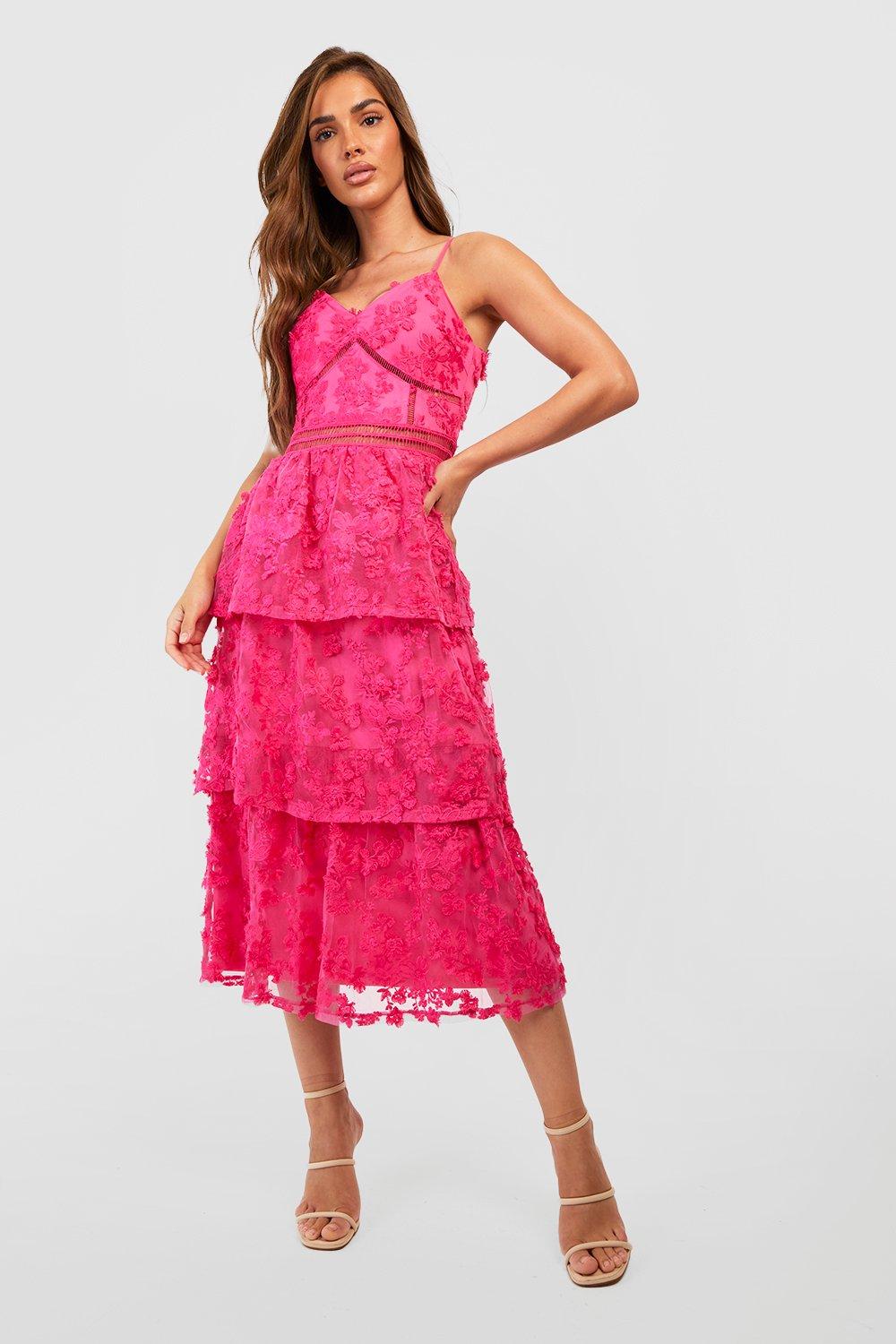 Premium Lace Tiered Midaxi Dress