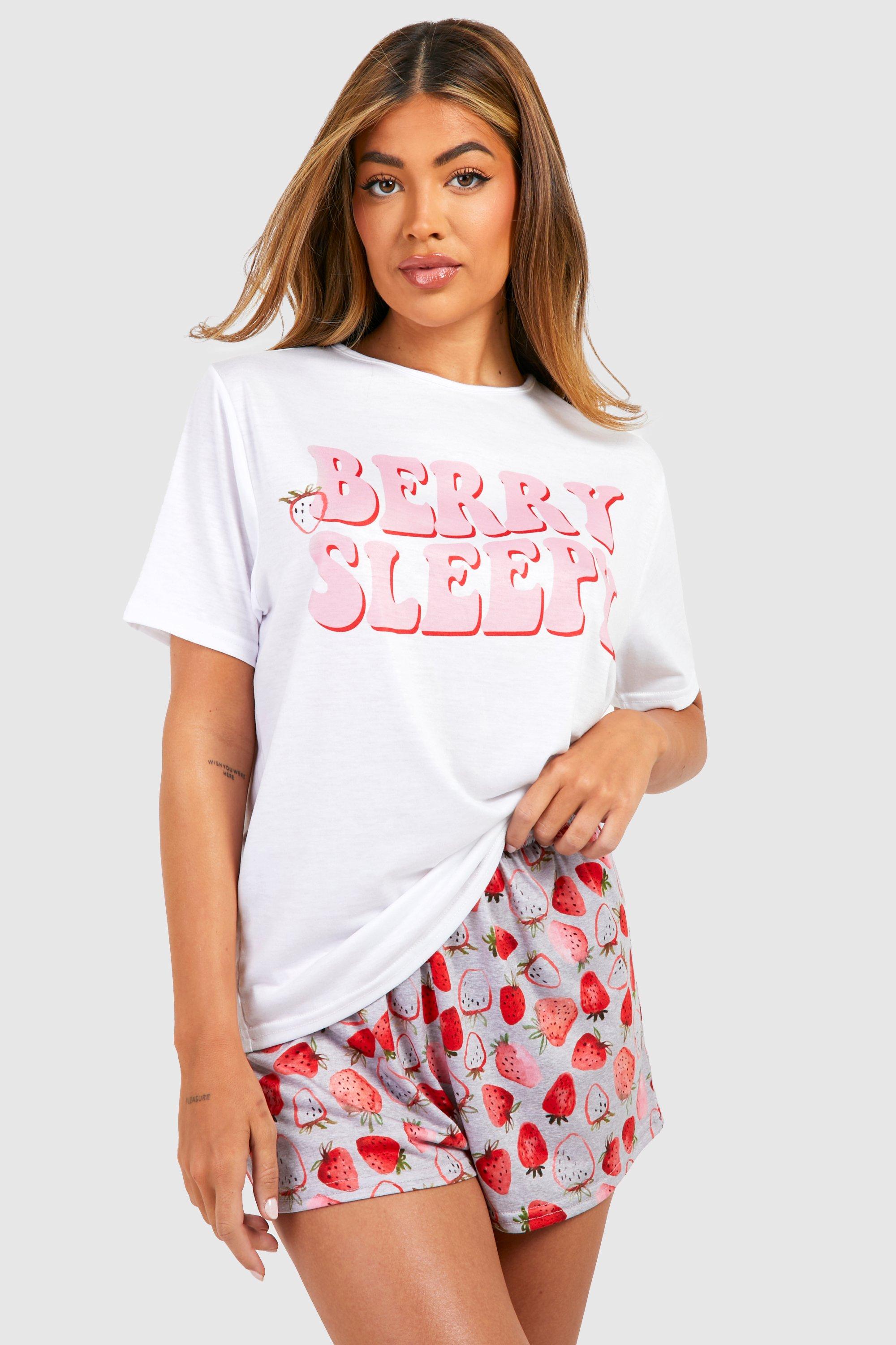 Berry Sleepy Jersey Pyjama Short Set