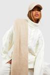boohoo Chunky Cable Knit Roll Neck Oversized Jumper thumbnail 3