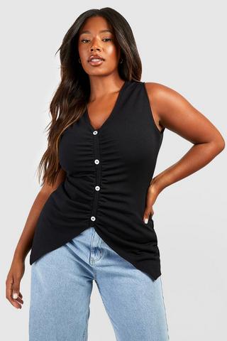 Womens Tops Ruched Tops