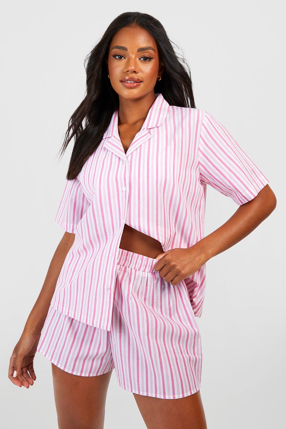Cotton Stripe Pyjama Short