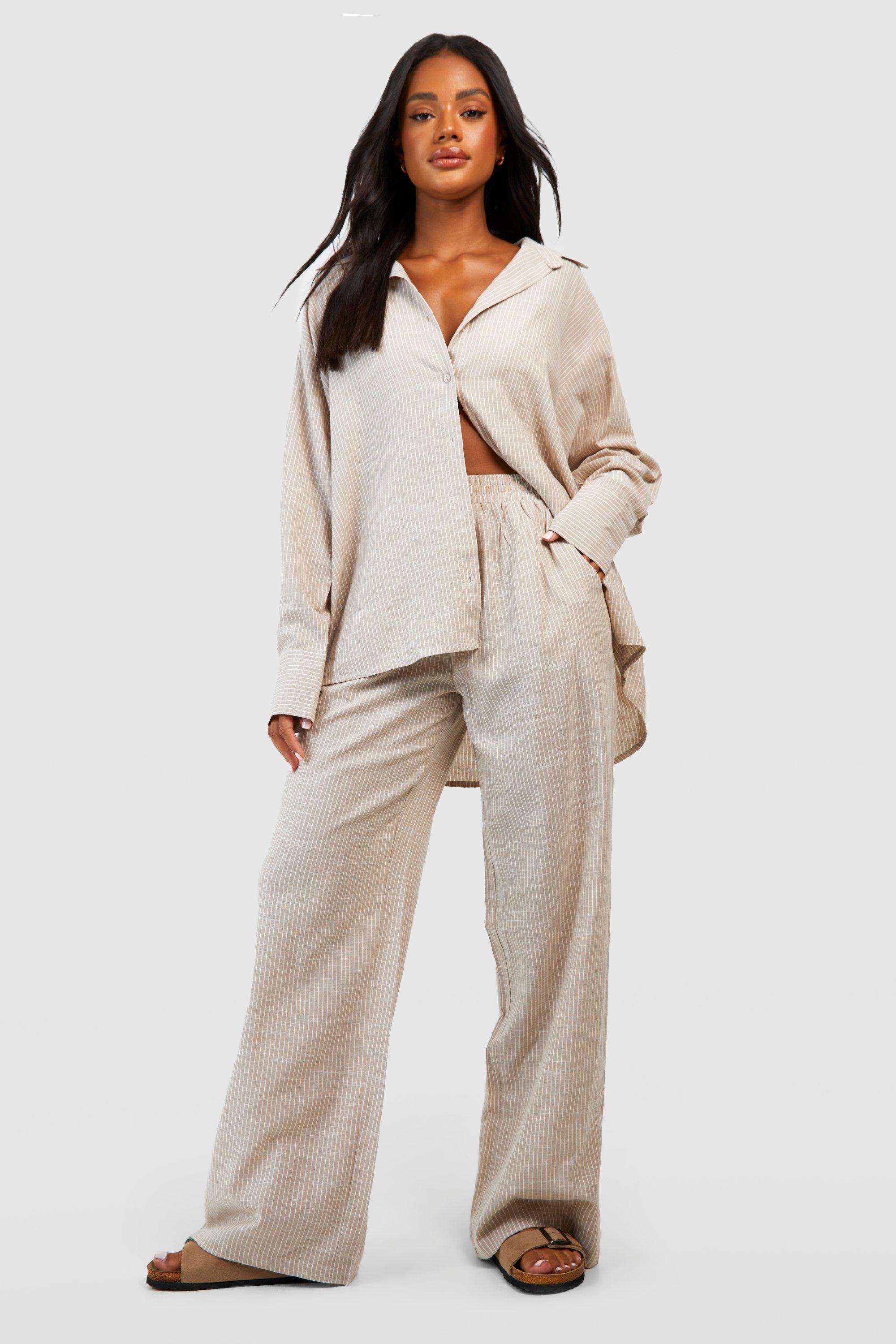 Cotton Tonal Pinstripe Pyjama Trouser