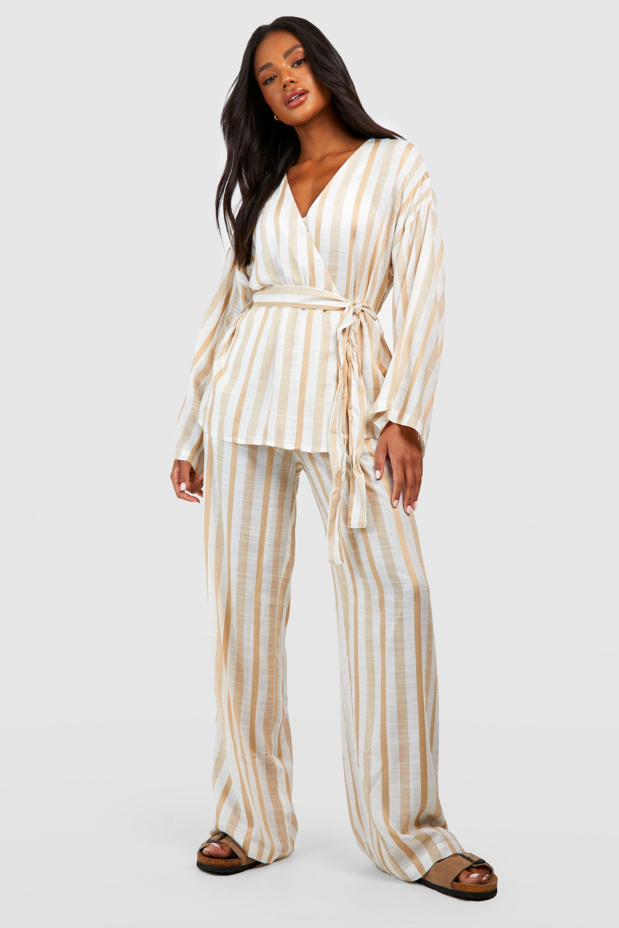 Linen Stripe Pyjama Trouser