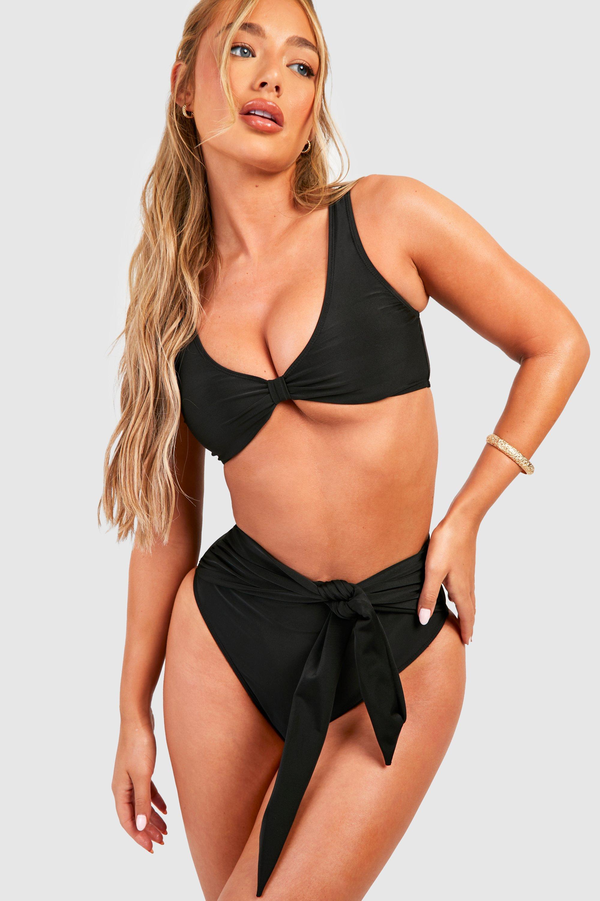 Tummy Control Tie Detail Bikini Set