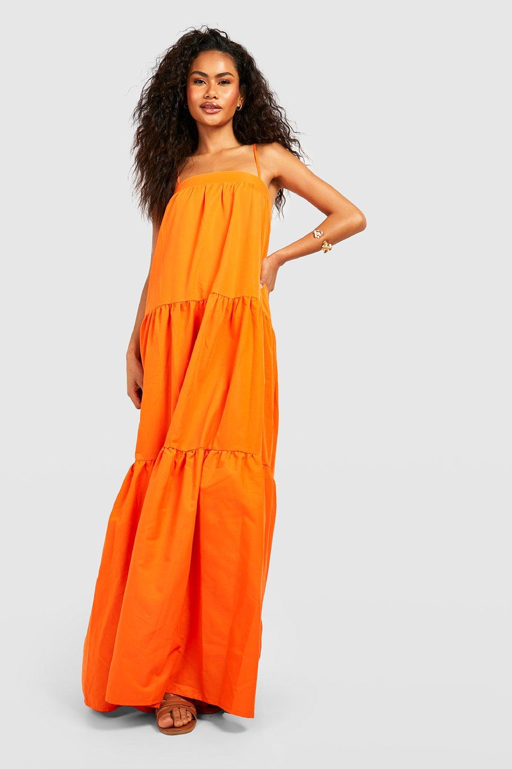 Strappy Tiered Maxi Dress