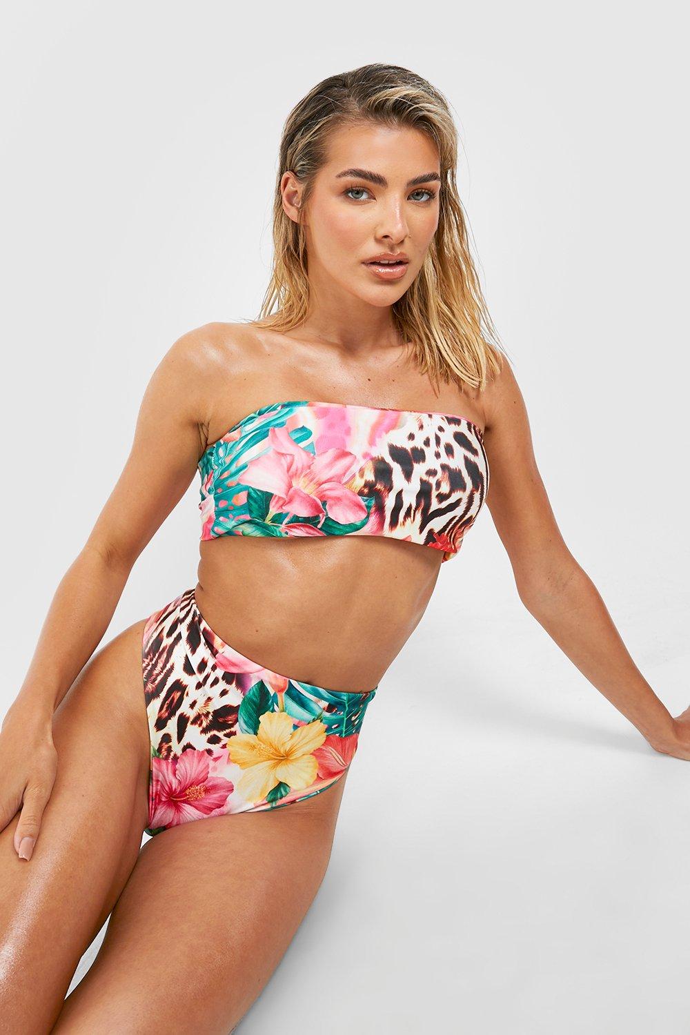 Tropical Animal High Waisted Bikini Brief