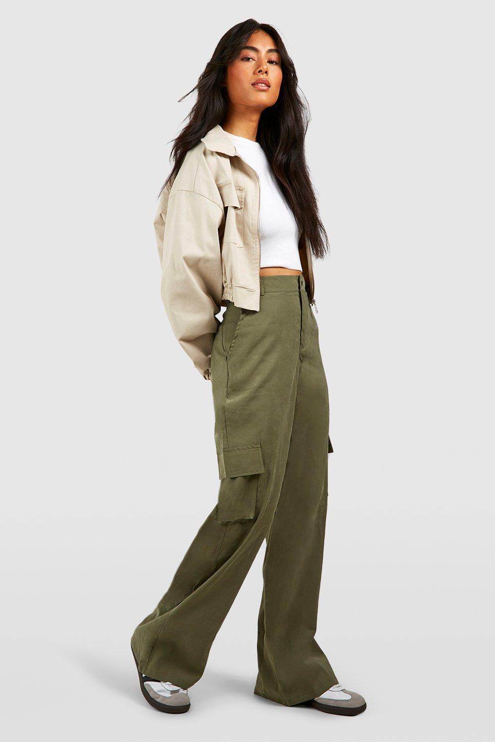 Soft Touch Pleat Front Cargo Trousers