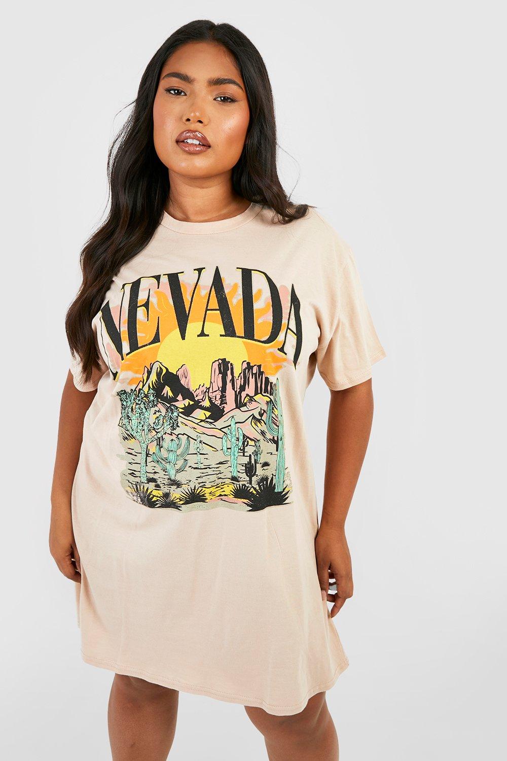 Plus Nevada Slogan T-shirt Dress
