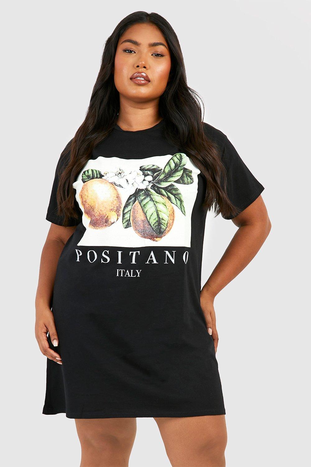 Plus Positano Oversized T-shirt Dress