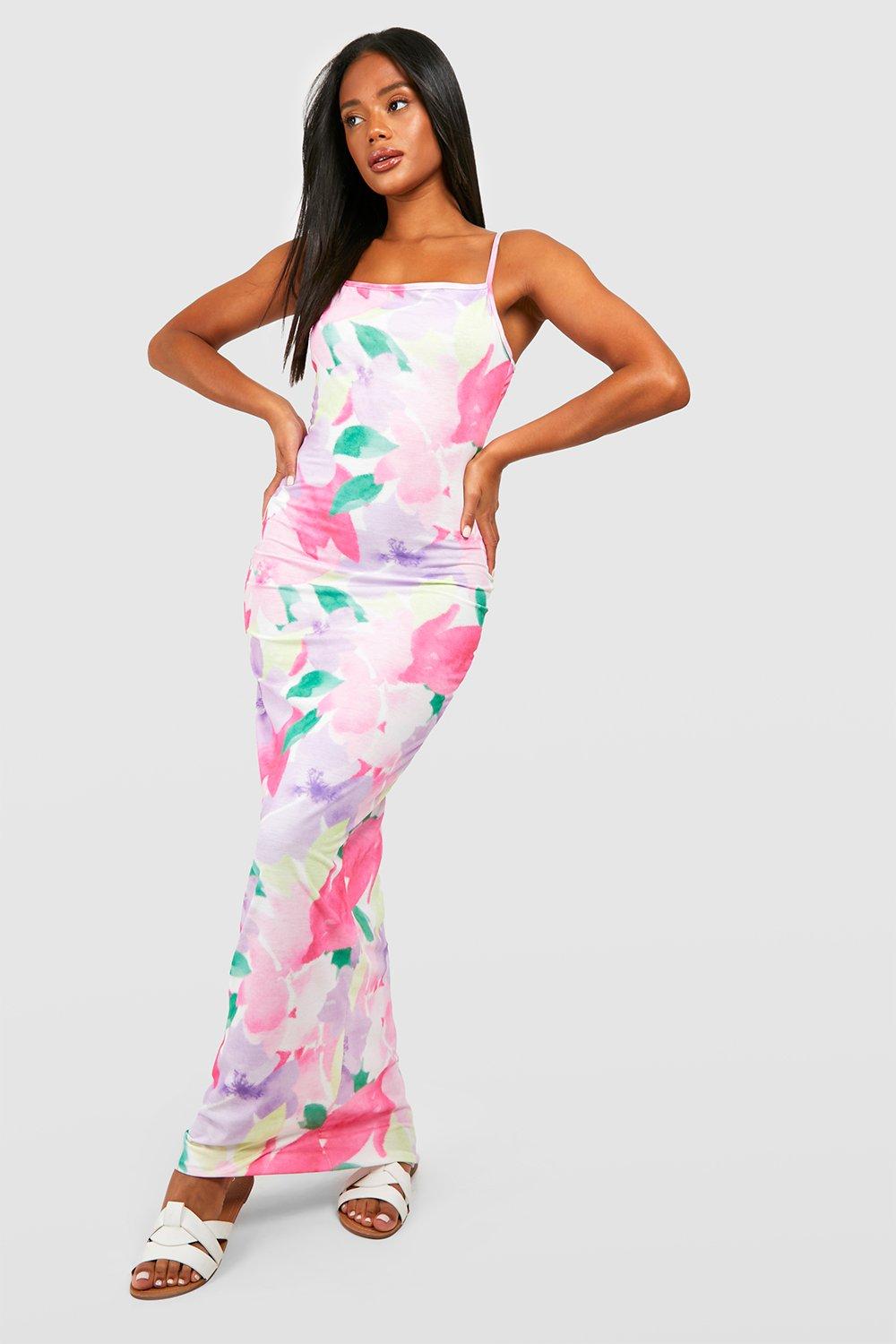 Strappy Floral Maxi Dress