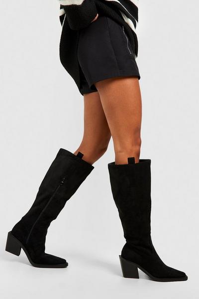 Extended Rand Knee High Western Boots