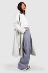 boohoo Fitted Cuff Detail Belted Trench Coat thumbnail 3