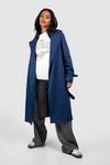 boohoo Fitted Cuff Detail Belted Trench Coat thumbnail 1