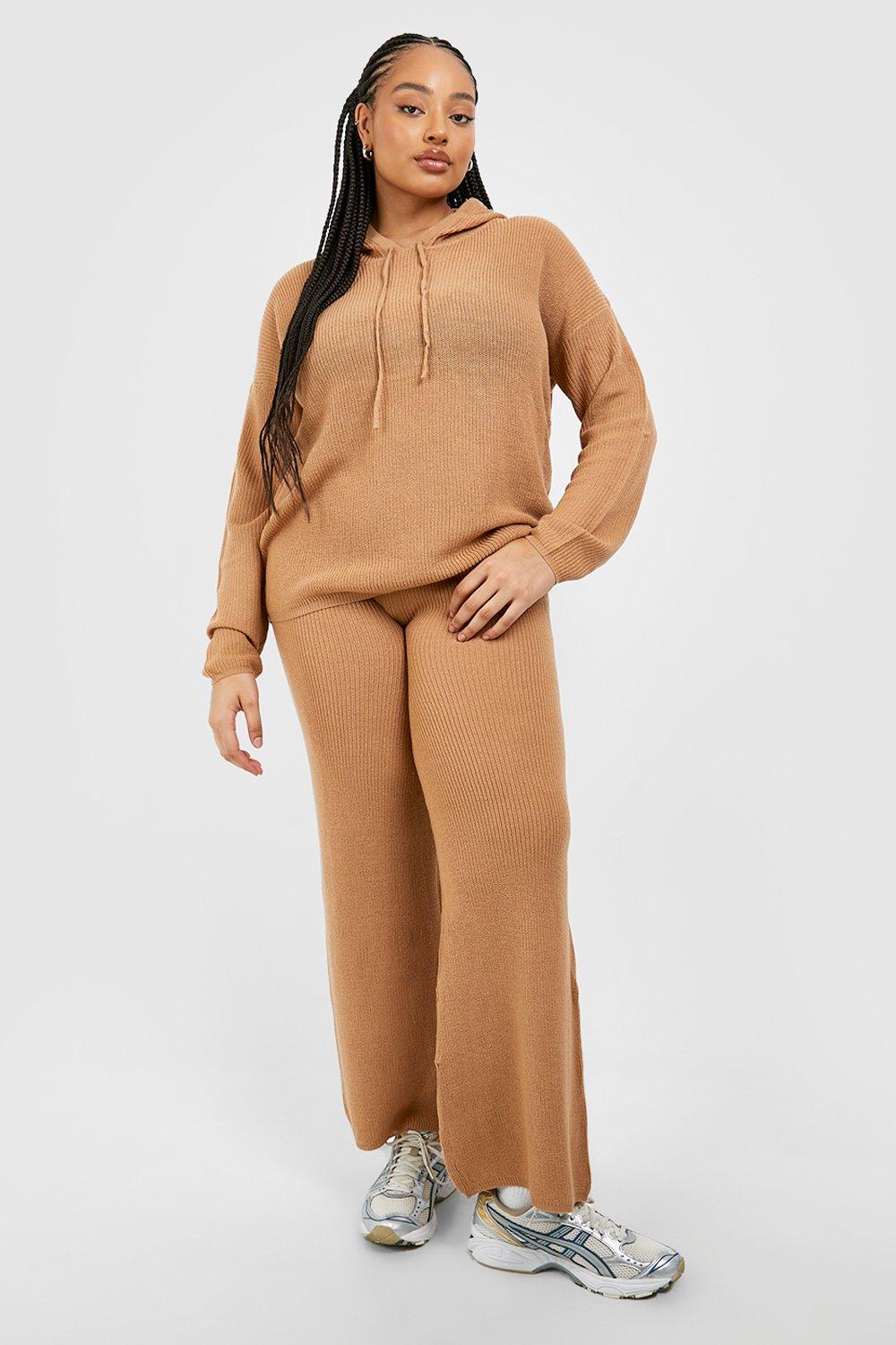 Plus Knitted Straight Leg Trouser Co-ord