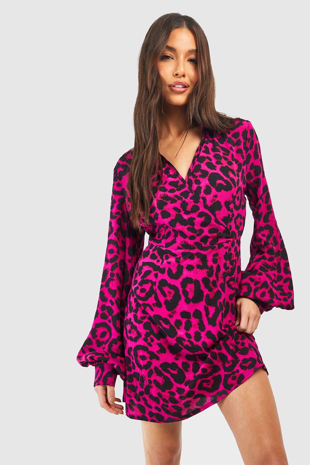 Leopard Mini Shirt Dress