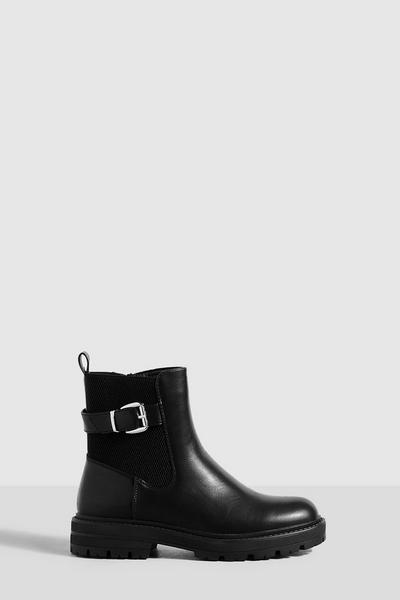 Buckle Detail Chelsea Boots