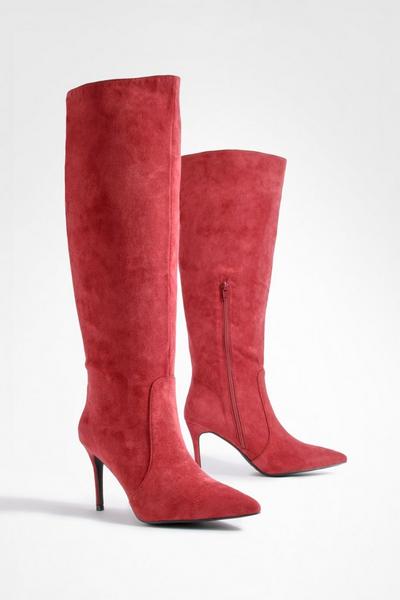 Stiletto Pointed Toe Knee High Boots