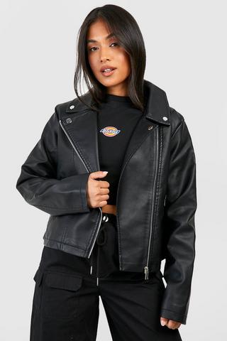 Women's Petite Leather Jackets