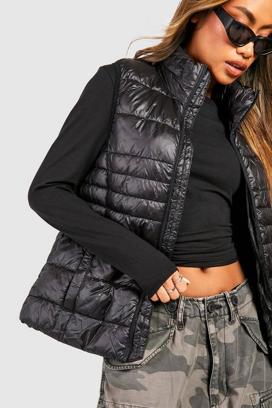 boohoo Fitted Padded Gilet 4
