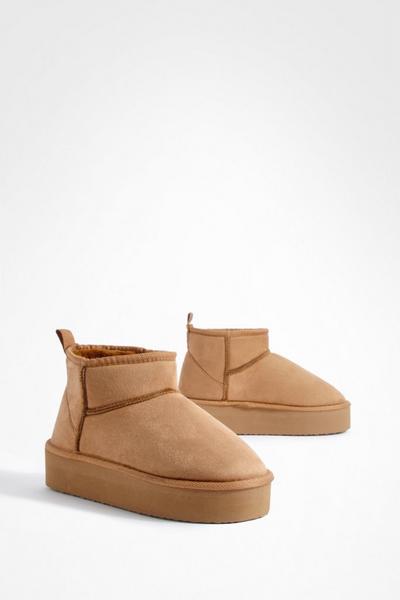 Platform Cosy Ankle Boots