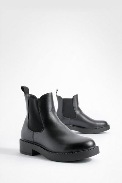 Tab Detail Chelsea Boots