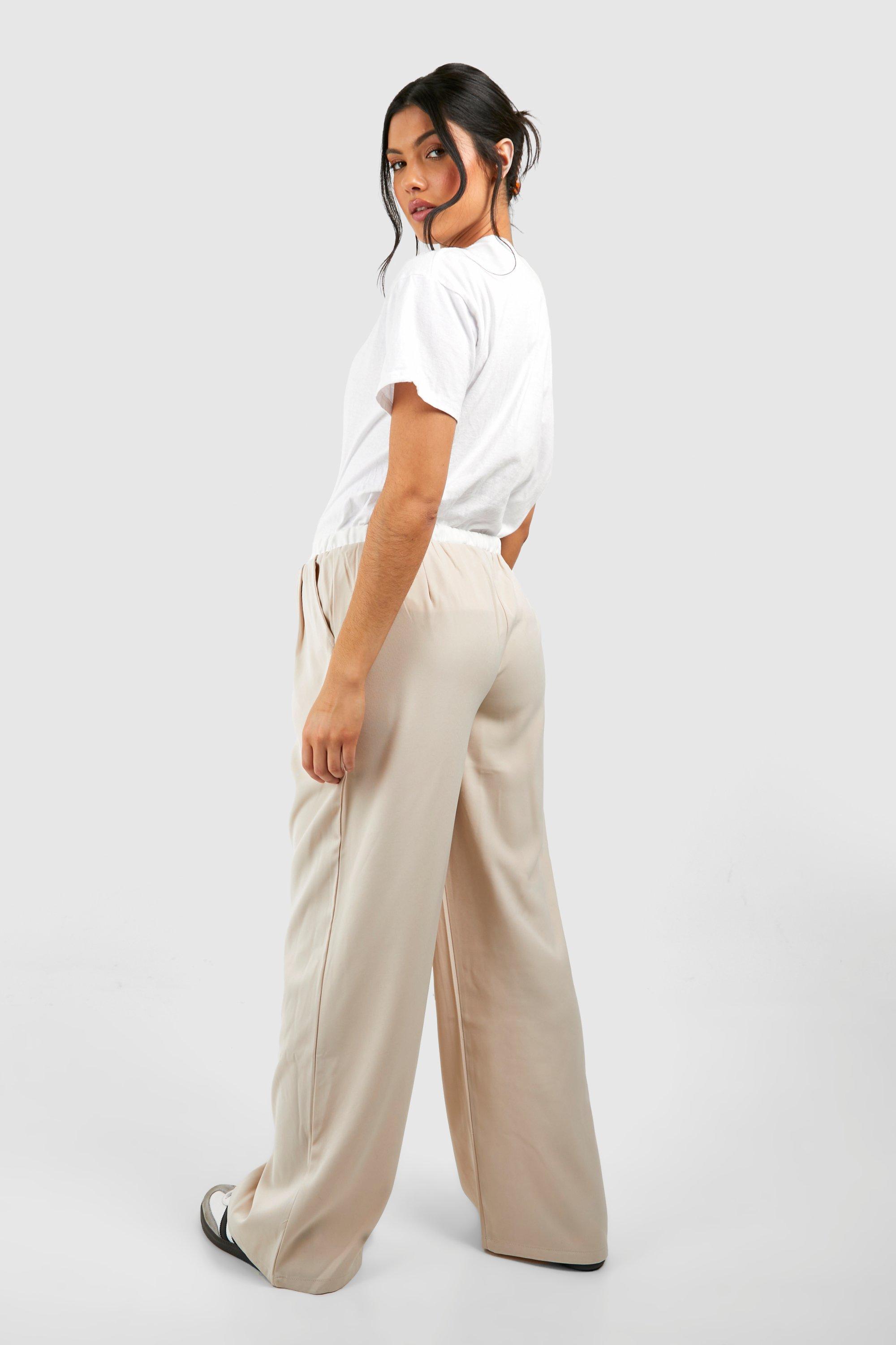 Trousers, Maternity Contrast Waistband Detail Wide Leg Trouser