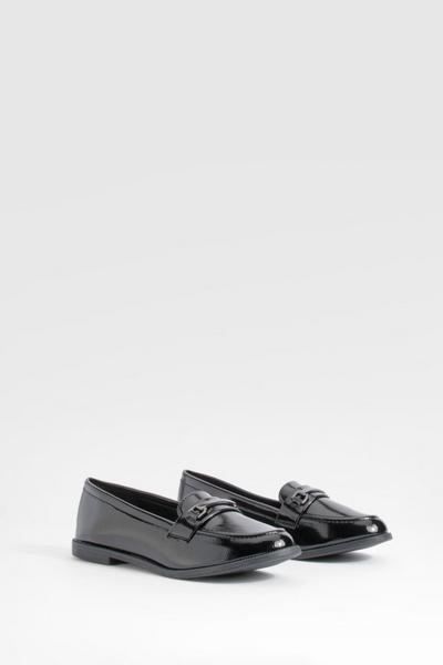 Patent T Bar Loafers