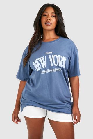 Product Plus New York 1989 Printed T-shirt indigo