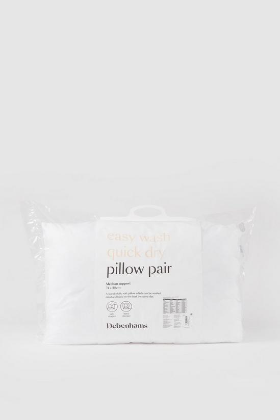 Debenhams Easy Wash Quick Dry Pillow Pair 2